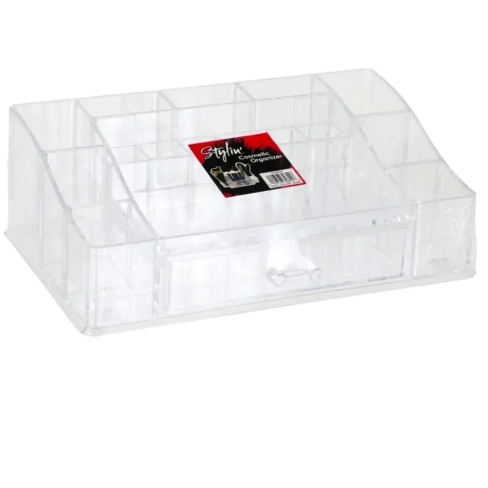 Stylin' Acrylic Multi Compartment Storage Cosmetic Organizer